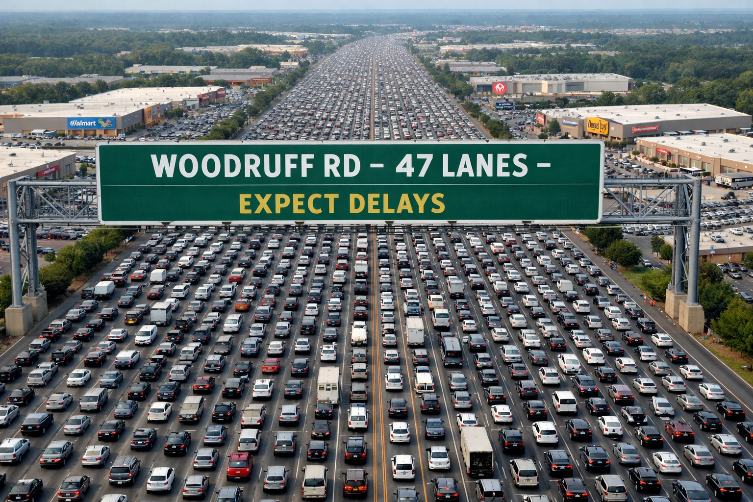 Woodruff Road To Add 47 New Lanes In Desperate Bid To Reduce Traffic
